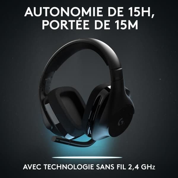 LOGITECH G - G533 Trådlöst PC Gaming Headset - Svart