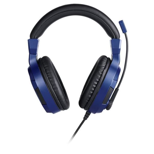 Spelheadset med kabel och mikrofon för PS4, PC, Mac och mobiler - Blå - Circumaural - Volymjustering