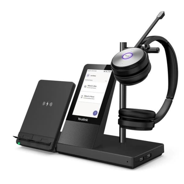 Headset kit - Yealink - WH66 Dual Teams - 2 mikrofoner - Bluetooth - 10 timmars batteritid
