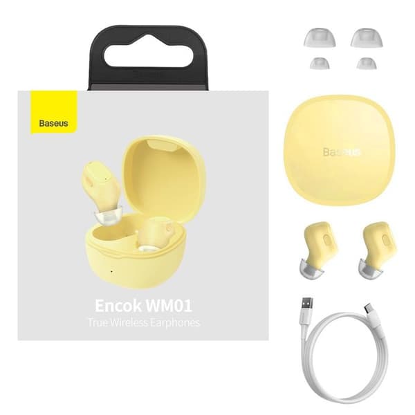 Trådlösa hörlurar - Baseus - Bowie WM01 - Bluetooth 5.3 - Svettsäker - In-ear