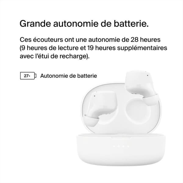 Trådlösa hörlurar - BELKIN - SOUNDFORM BOLT - In-ear - Bluetooth 5.2 - 28 timmars batteritid