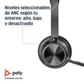 Miniatyrbild 3 av 3: Hörlurar - Poly - Voyager Focus 2 - In-ear - Bluetooth - Aktiv ljudtillämpning
