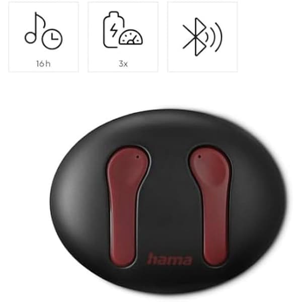 Bluetooth®-hörlurar - HAMA - Spirit Unchained - TWS - ENC - Snabb trådlös laddning
