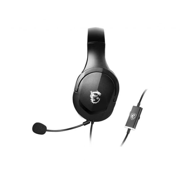 GH20 MSI MICRO STAR INTERNATIONAL Gaming Headset - Svart, Stereo, Enkelriktat