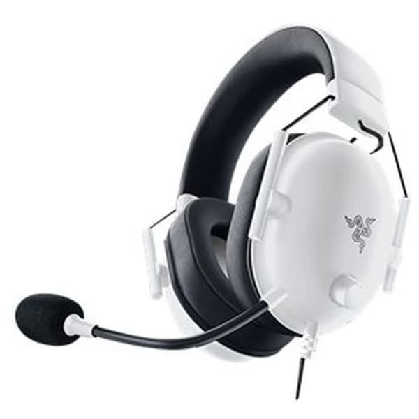 Razer BLACKSHARK V2 X WHITE PC-headset - Trådbundet multiplattformsheadset för e-sport