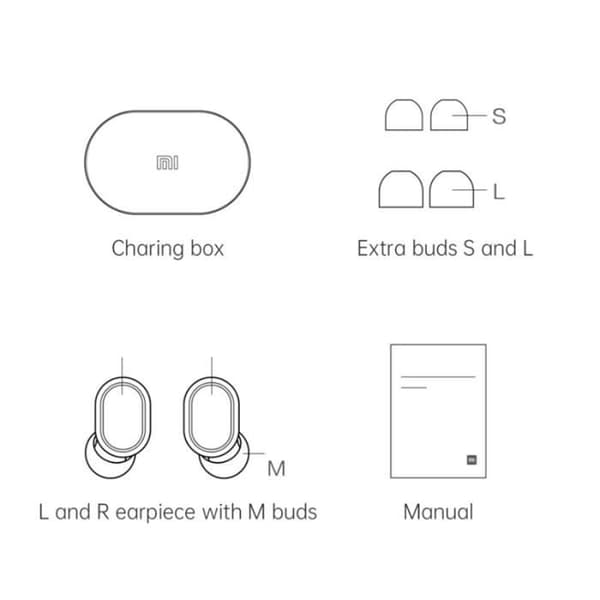 Mi True Wireless Earbuds Basic S (svart)
