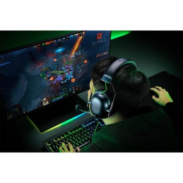 Spelheadset - RAZER - BLACKSHARK V2 X USB - Svart - Brusreducerande mikrofon - 50 mm Triforce