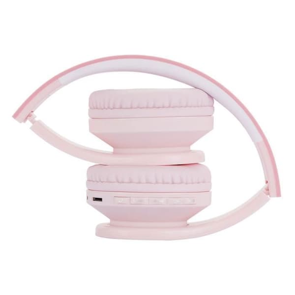 PowerLocus P1Kids Trådlösa Bluetooth-hörlurar, PowerLocus Ljudhörlurar för Barn - Rosa