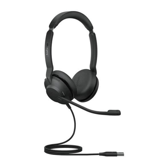 Jabra Evolve2 30 SE USB-A MS Stereo Black - Professionellt trådbundet stereoheadset - USB-A - Microsoft Teams-certifierat