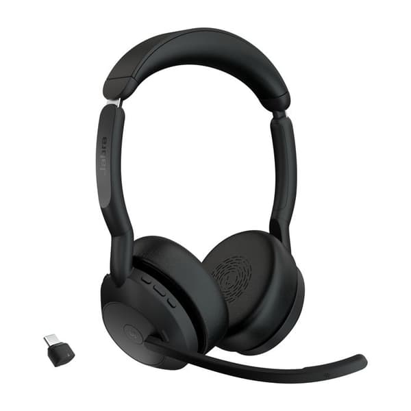 Headset - Bluetooth - trådlöst - USB-C - Jabra - Jabra Evolve2 55 MS Stereo - headset
