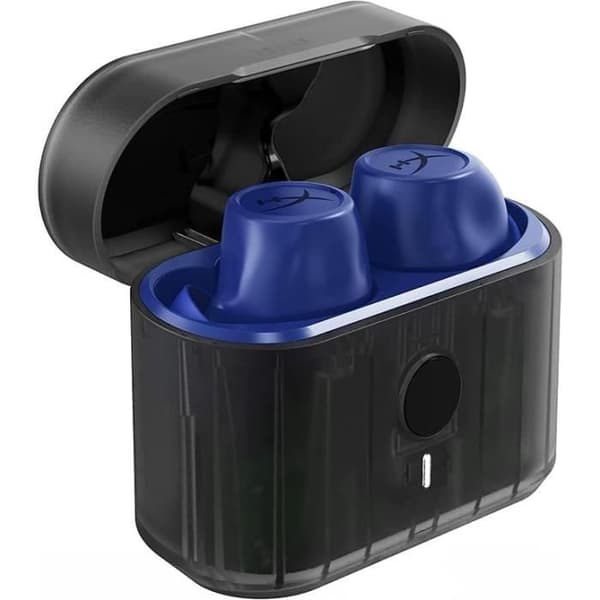 HyperX Cirro Buds Pro-hörlurar med ANC, Bluetooth 5.2, Batteri 35h, Blå