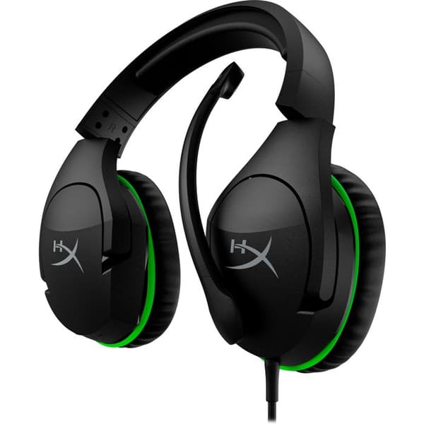 Circumaural headset - HYPERX - Cloud Stinger - Kabel - Svart och grön - För Xbox