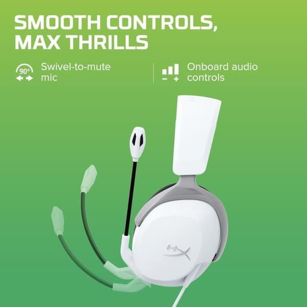 Hörlur - HyperX - CloudX Stinger 2 Core - Lätt - Pivotmikrofon - Stereo ljud