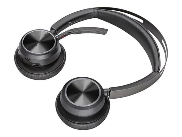 Headset - Bluetooth - trådlöst, trådbundet - USB-C via Bluetooth-adapter - HP Inc. - Poly Voyager Focus 2 - Headset -