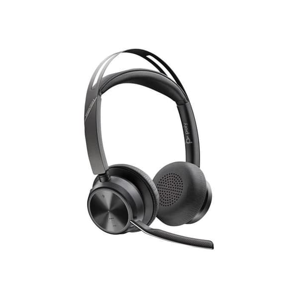 Headset - Bluetooth - trådlöst, trådbundet - USB-C via Bluetooth-adapter - HP Inc. - Poly Voyager Focus 2 - Headset -