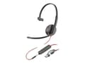 Miniatyrbild 3 av 4: HP Inc. Poly Blackwire 3215 trådbundet headset on-ear 3,5 mm-uttag, USB-C