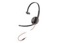 Miniatyrbild 2 av 4: HP Inc. Poly Blackwire 3215 trådbundet headset on-ear 3,5 mm-uttag, USB-C