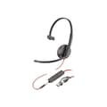 Miniatyrbild 1 av 4: HP Inc. Poly Blackwire 3215 trådbundet headset on-ear 3,5 mm-uttag, USB-C