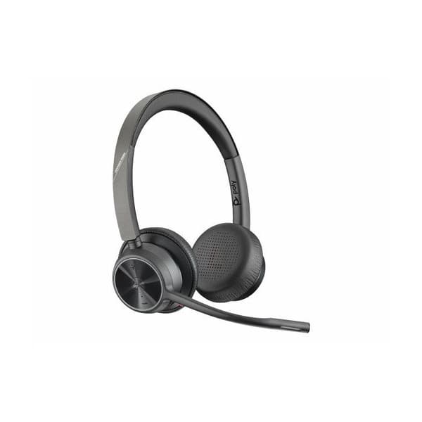 Headset - Bluetooth - trådlöst, trådbundet - USB-A, USB-A via Bluetooth-adapter - HP Inc. - Poly Voyager 4320-M - Headset