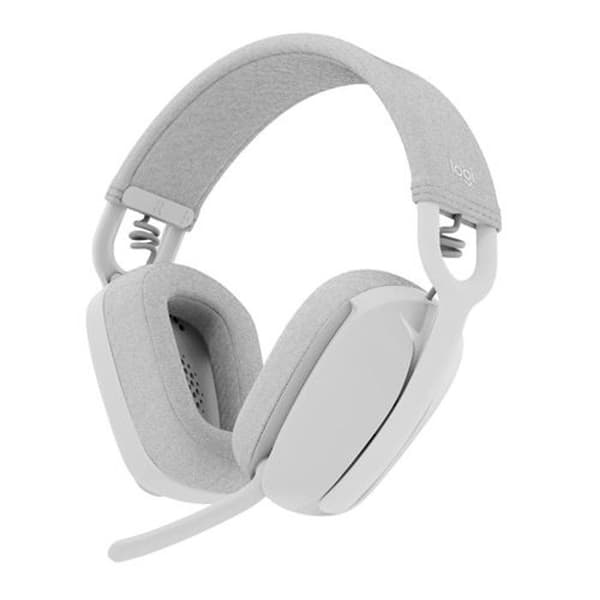 Logitech Zone Vibe 100 PC Headset Lättvikts trådlöst headset med brusreducerande mikrofon - vit