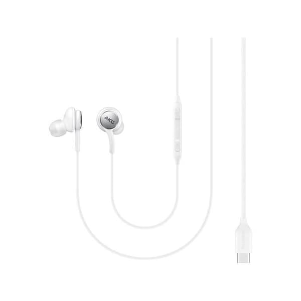 Samsung Type-C In-Ear-hörlurar med integrerad fjärrkontroll och mikrofon vit