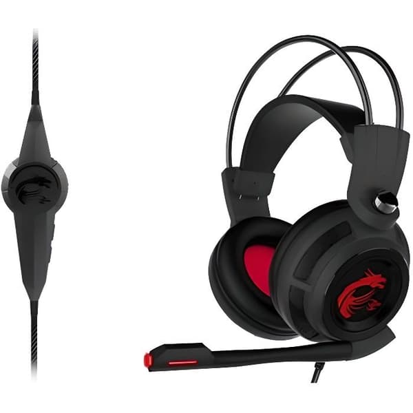 MSI DS502 Gaming Headset - 7.1 Surround Sound - Bakgrundsbelyst - Cmedia Xear Technology