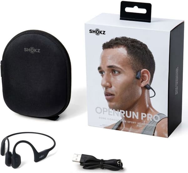 Bone Conduction Hörlurar - Shokz - OpenRun Pro - Trådlös - Bluetooth - Svettsäker