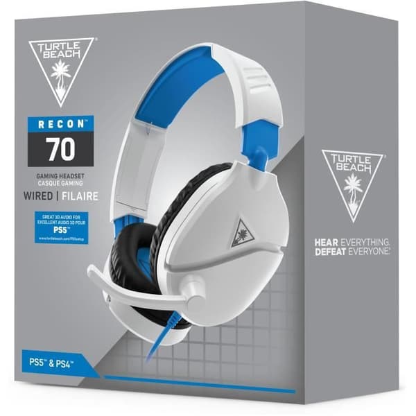 Turtle Beach Recon 70P Gaming Headset för PS4/PS5 - Vit - TBS-3455-02