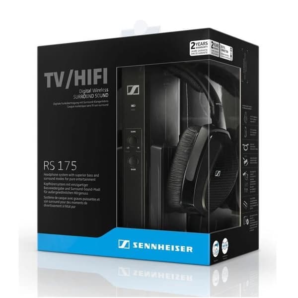 SENNHEISER RS 175 Trådlösa TV-hörlurar - HiFi - Bass Boost - Surround