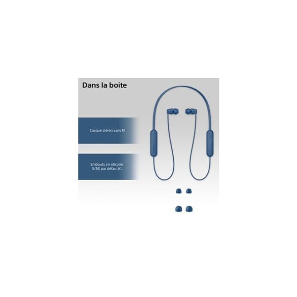 Hörlurar - SONY - WIC100 - Trådlösa - 25 timmars batteritid - In-ear