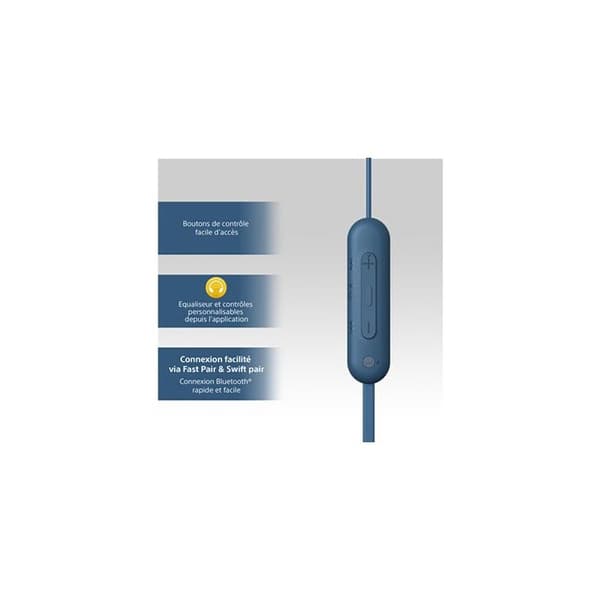 Hörlurar - SONY - WIC100 - Trådlösa - 25 timmars batteritid - In-ear