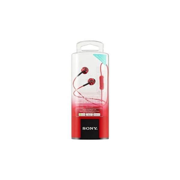 In-ear headphones - SONY - MDR-EX110LAR.AE - Red - Wired - Remote control