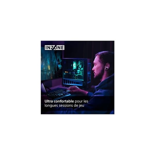 Trådlösa gaming hörlurar - Sony - INZONE BUDS WF G700NW - Brusreducering - 12h batteritid - Vit