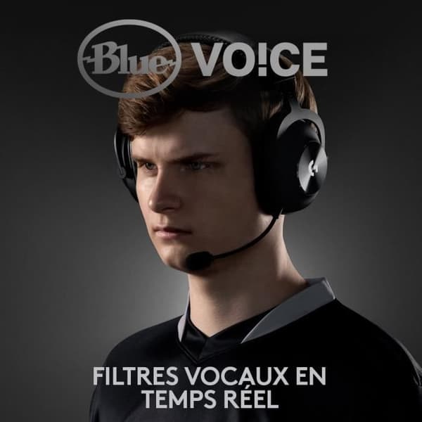 Spelheadset - Trådlöst - Logitech G - Pro X - Med mikrofon - Svart