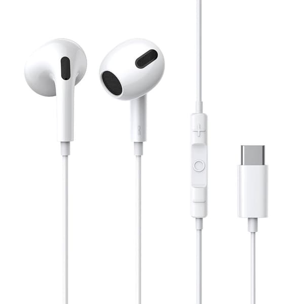 Baseus C17 Korvakuulokkeet USB-C-liitännällä - Valkoinen