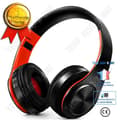 Miniatyrbild 1 av 4: TD® Kuiyin KY-b7 nya 5.0 riktiga färger sportkort huvudmonterad radio hopfällbar stereo trådlöst bluetooth headset rött