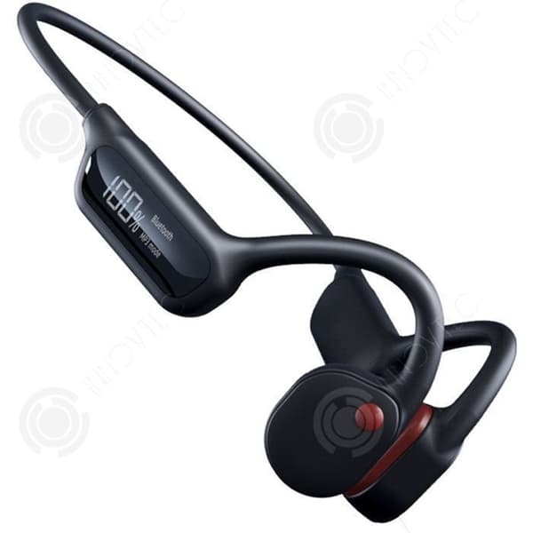 INN Bone conduction hörlurar IPX8 svart bluetooth 5.3 vattentät med 32 GB minne trådlösa bluetooth hörlurar trådlösa bluetooth headset