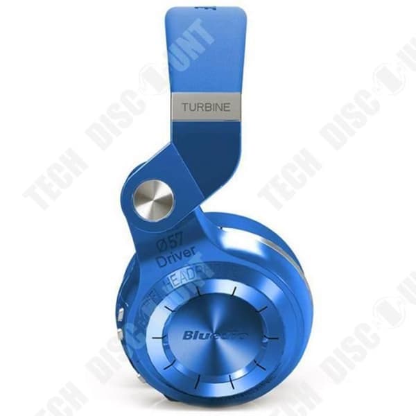 TD® hopfällbara hörlurar Trådlösa Bluetooth-hörlurar/Bluetooth-hörlurar T2 + Blå