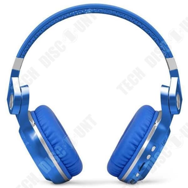 TD® hopfällbara hörlurar Trådlösa Bluetooth-hörlurar/Bluetooth-hörlurar T2 + Blå