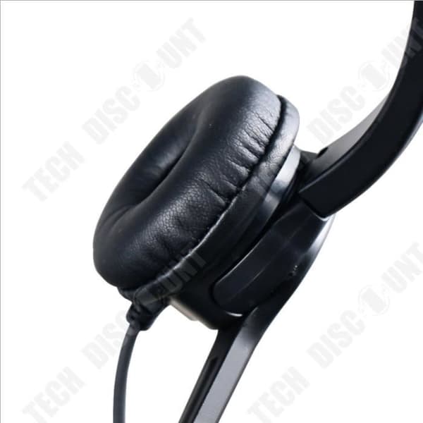 TD® hopfällbart headset 3,5 mm stereohörlurar hörlurar för dator bärbar telefon