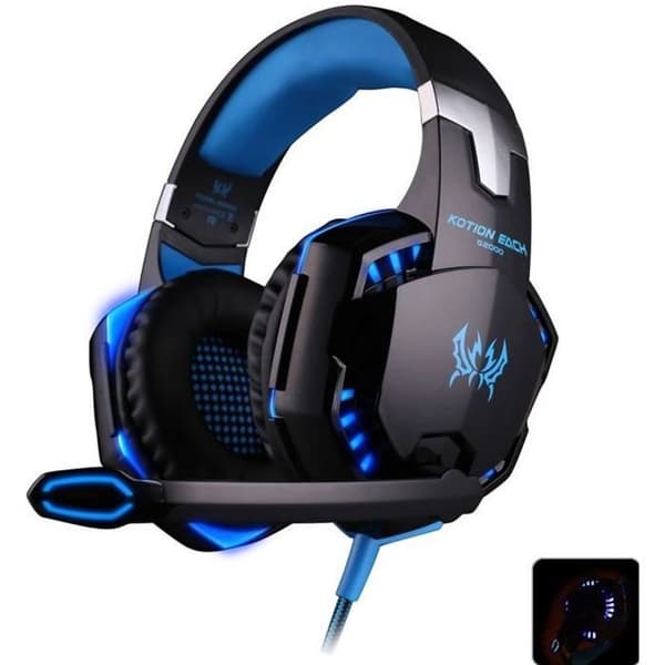 Stereo Gaming Headset med 2,1 m tråd och brusreducering för spel - Gaming Headset