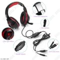 Miniatyrbild 2 av 4: Röd Gaming Headset TD® Gaming Headset med mikrofon för PC och bärbar dator - LED Luminous Black and Red Comfortable