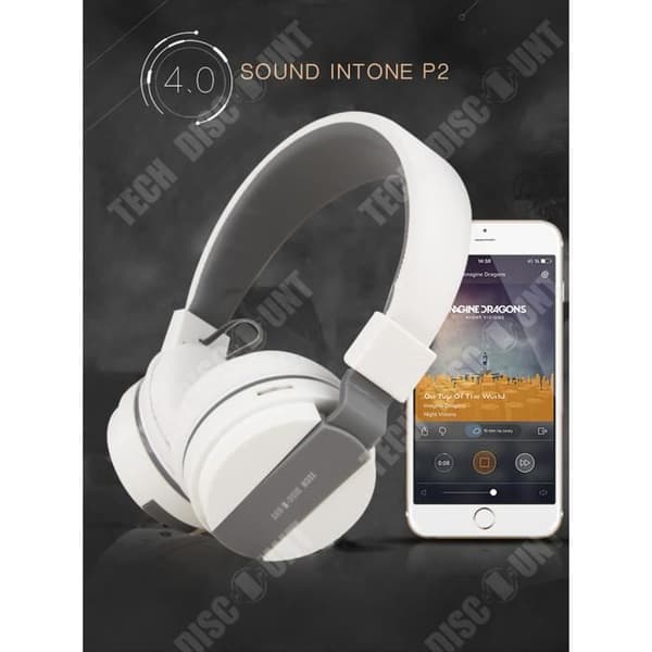 TD® Bluetooth Headset 300mAh HD Ljudkvalitet Stöd TF-kort