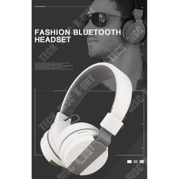 TD® Bluetooth Headset 300mAh HD Ljudkvalitet Stöd TF-kort