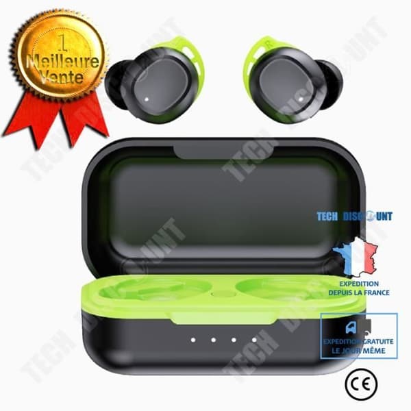TD® TWS Bluetooth-hörlurar Torch Core Solution 7-nivå Vattentät Sport Dual Con Smart Snabbladdning Bluetooth-headset