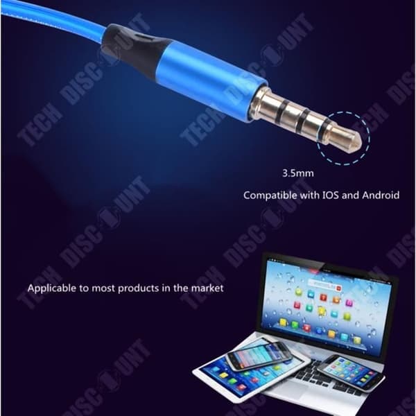 TD® 120 mah trådbundna sporthörlurar justerbar volym lysande design