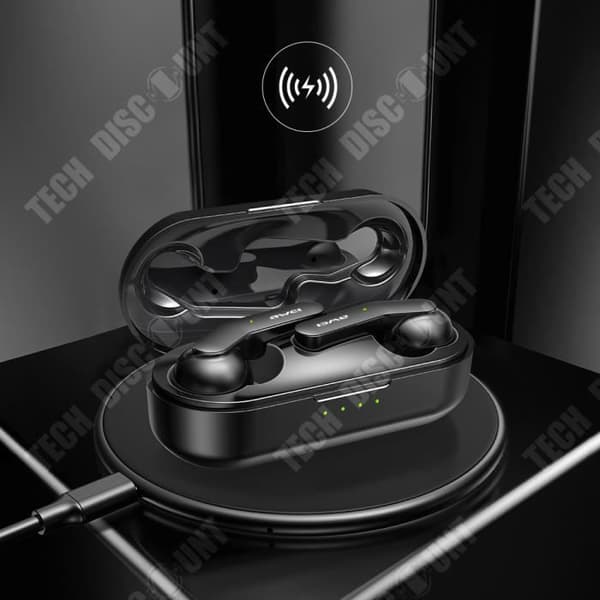 TD® Bluetooth-hörlurar Intelligent brusreducering Bluetooth V5.1 trådlös laddningsheadset Touch Design Vattentät design