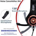 Miniatyrbild 2 av 4: Spelheadset för PS4 Xbox one - TD® - Brusreducerande mikrofon - LED-lampa - Stereobas - Volymkontroll - Justerbar mikrofon