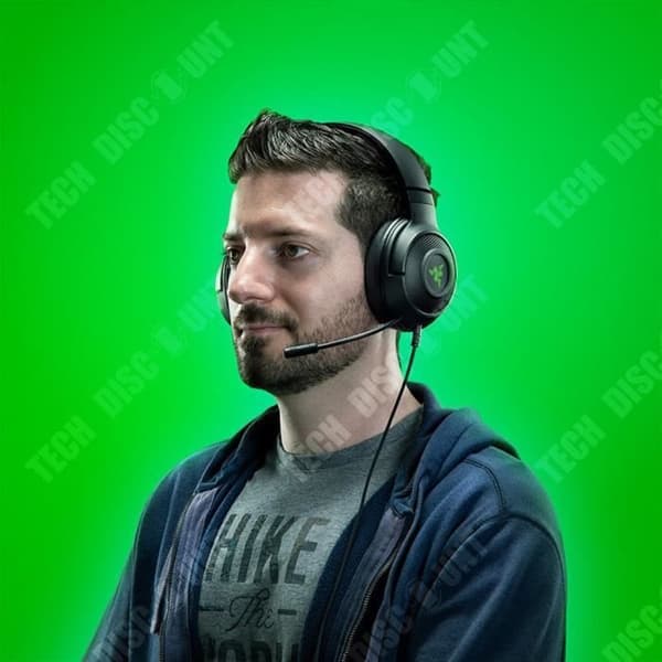 TD® trådbundet spelheadset med bekvämt spelminnesskum ljud- och videomikrofon
