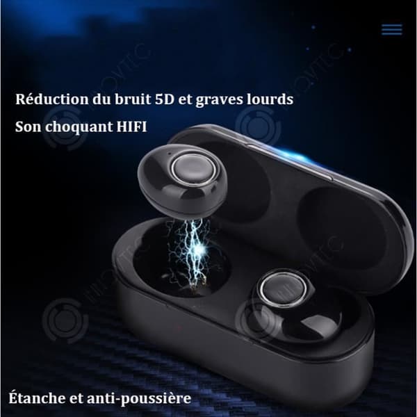 INN The New TWS Bluetooth-hörlurar HIFI Hög ljudkvalitet Heavy Bass Headset Svart